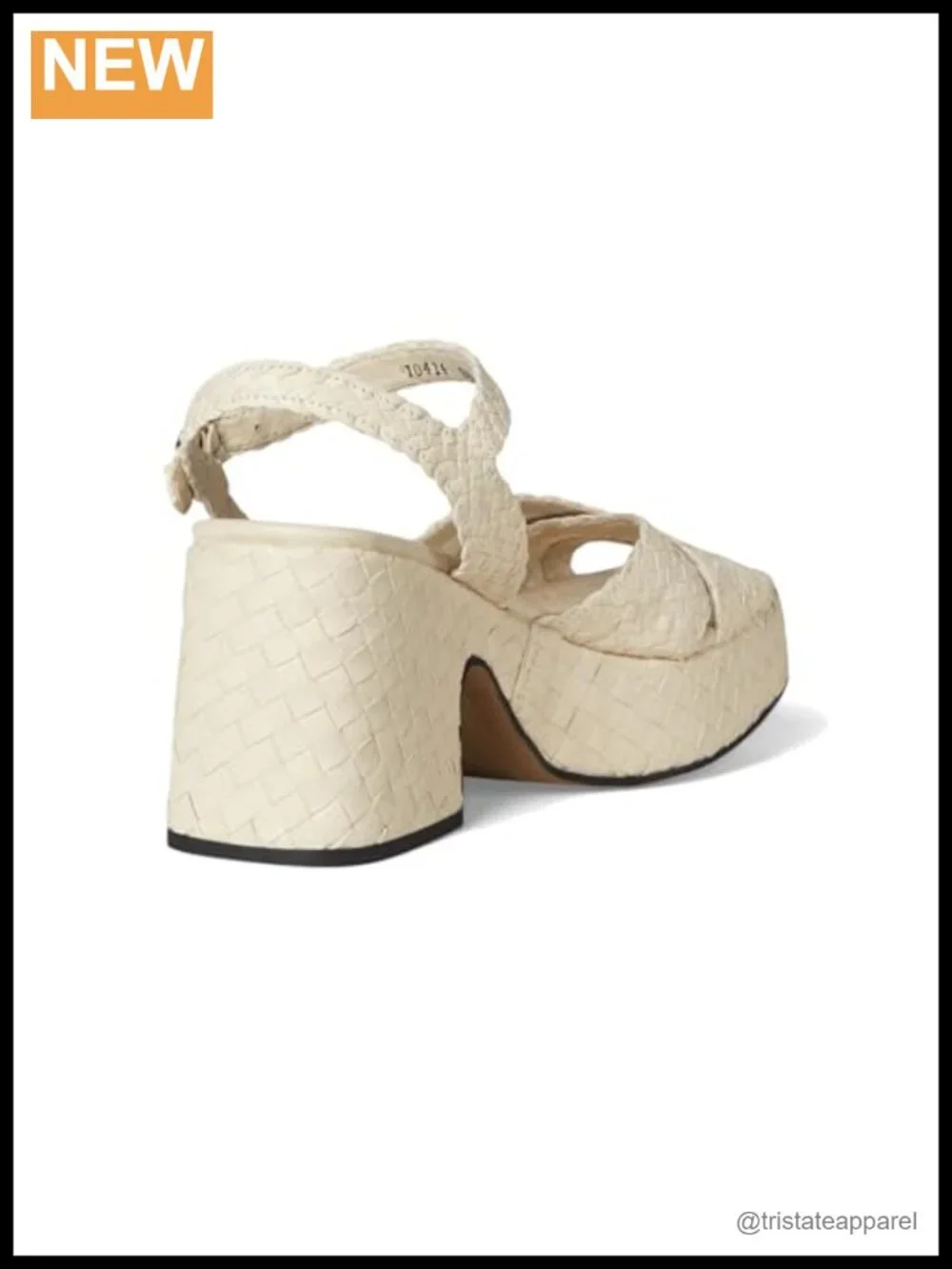 Hand-Woven Leather Platform Slingback Sandals Made in Spain